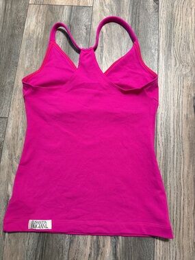 Elisabetta Rogiani Pink Racerback Tank with Shelf Bra
